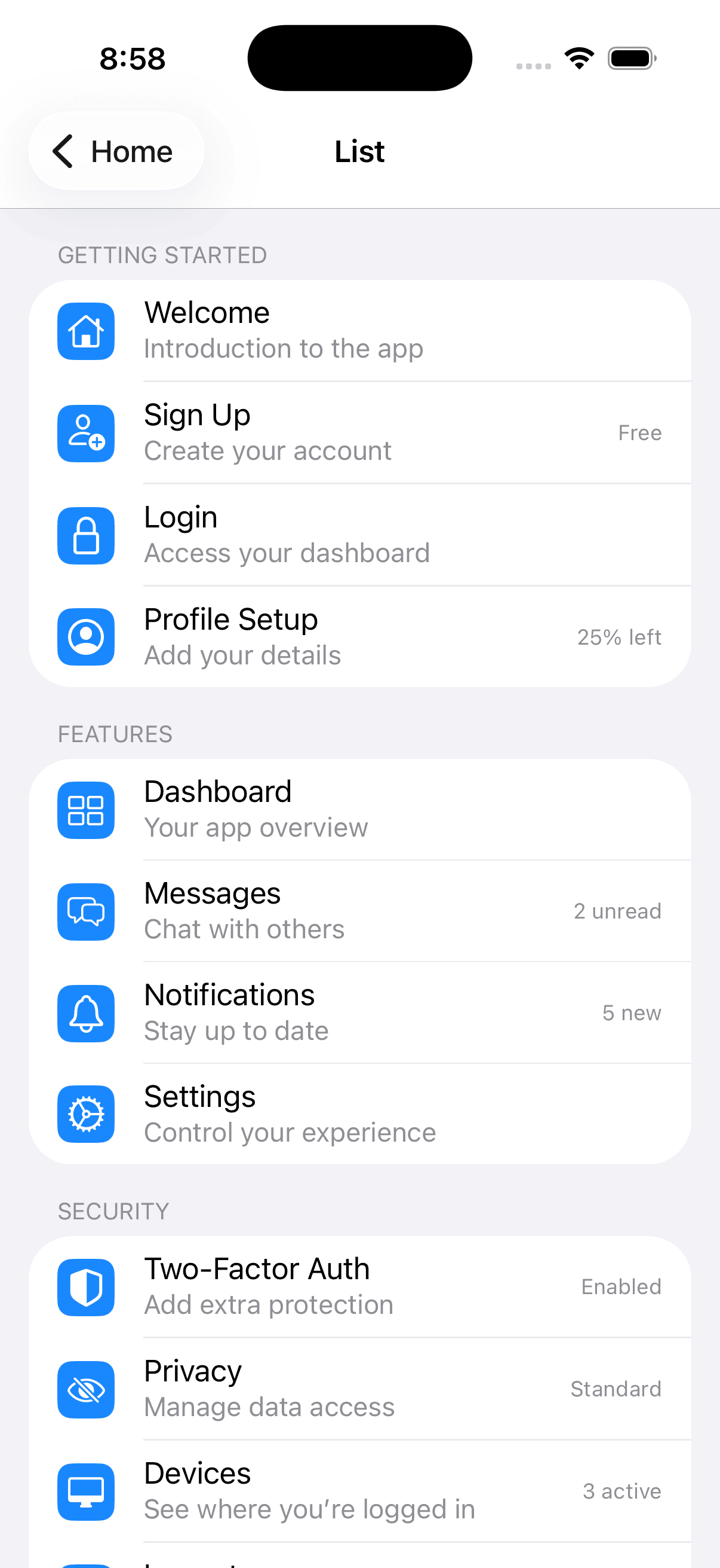 iOS Preview
